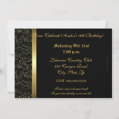 Green Mask Masquerade Sweet 16 Party Invitation Kaart (Achterkant)