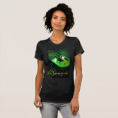 Green Masquerade Mask Dames Halloween T-Shirt (Voorkant volledig)