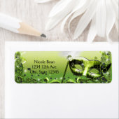 Green Masquerade Mask Elegant Ball Party Etiket (Insitu)