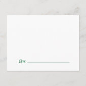 Green Math Graduation Party Advice for Graduate Informatiekaartje (Achterkant)