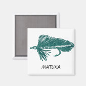 "Green Matuka" Flyfish Art Magnet (Voorkant / Achterkant)