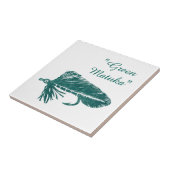 "Green Matuka" gestroomlijnde forel vliegende tege Tegeltje (Zijkant)