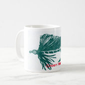 "Green Matuka" Klassieke forel Mok (Voorkant links)
