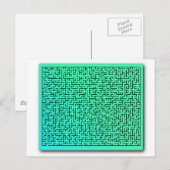Green Maze Briefkaart (Voorkant / Achterkant)