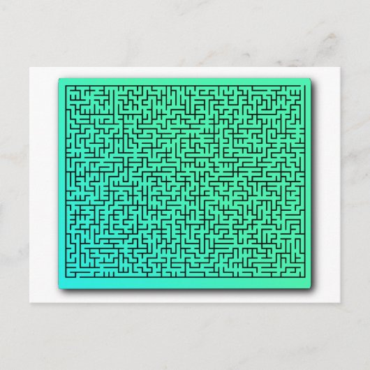 Green Maze Briefkaart (Voorkant)