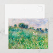 Green Meadow door Renoir Impressionist Painting Briefkaart (Voorkant / Achterkant)