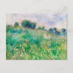 Green Meadow door Renoir Impressionist Painting Briefkaart