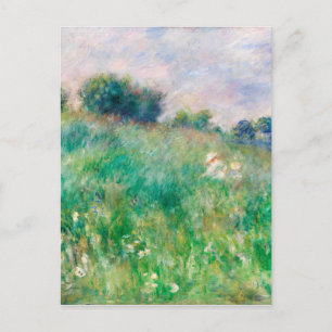 Green Meadow door Renoir Impressionist Painting Briefkaart