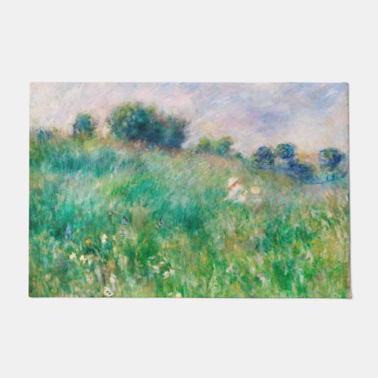 Green Meadow door Renoir Impressionist Painting Deurmat (Voorkant)