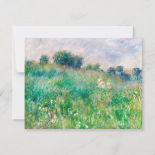 Green Meadow door Renoir Impressionist Painting Feestdagenkaart