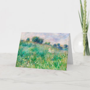 Green Meadow door Renoir Impressionist Painting Kaart