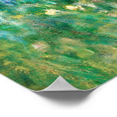 Green Meadow door Renoir Impressionist Painting Poster (Hoek)