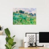 Green Meadow door Renoir Impressionist Painting Poster (Thuiskantoor)