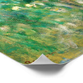 Green Meadow door Renoir Impressionist Painting Poster (Hoek)