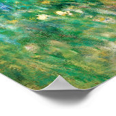 Green Meadow door Renoir Impressionist Painting Poster (Hoek)