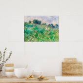 Green Meadow door Renoir Impressionist Painting Poster (Keuken)