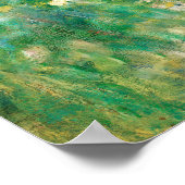 Green Meadow door Renoir Impressionist Painting Poster (Hoek)