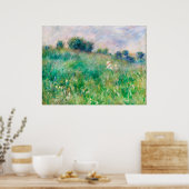 Green Meadow door Renoir Impressionist Painting Poster (Keuken)