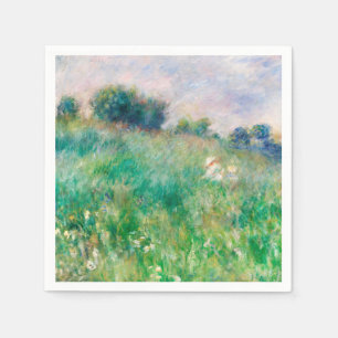 Green Meadow door Renoir Impressionist Painting Servet