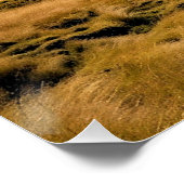 Green Meadow Mountain / AI gegenereerd, Perfect Poster (Hoek)