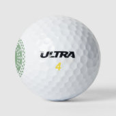 Green Medallion Initialen Gepersonaliseerde golfba Golfballen (Logo)