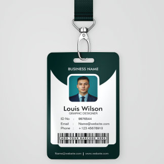 Green | medewerker ID Bedrijfsbeveiliging Badge