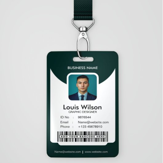 Green |  medewerker ID Bedrijfsbeveiliging Badge