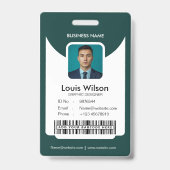 Green |  medewerker ID Bedrijfsbeveiliging Badge (Voorzijde)
