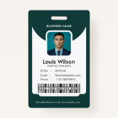 Green |  medewerker ID Bedrijfsbeveiliging Badge (Voorkant)