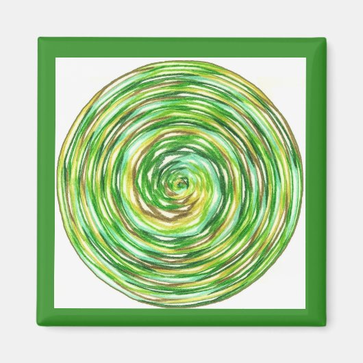 Green Meditation Magneet (Voorkant)