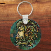 Green Medusa Snakes Roos Gorgon Sleutelhanger (Voorkant)