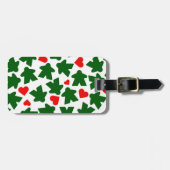 Green Meeple with Red Heart Bagagelabel (Voorkant horizontaal)