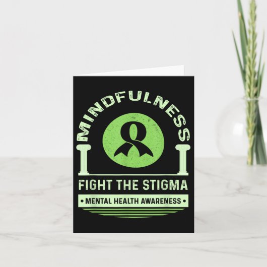Green Mental Health Awareness Month Fight the Stig Kaart (Voorkant)