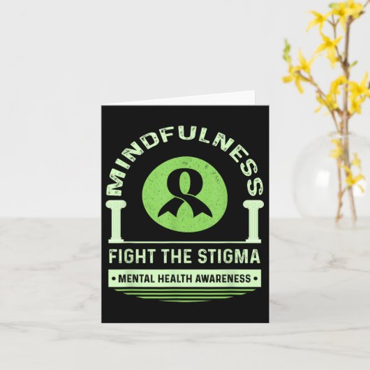Green Mental Health Awareness Month Fight the Stig Kaart (Gele Bloem)