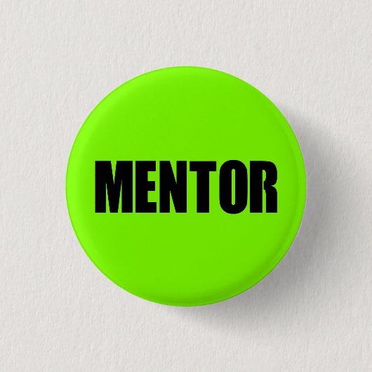 Green Mentor Ronde Button 3,2 Cm (Voorkant)