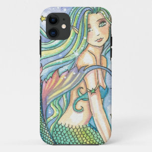 Green Mermaid iPhone 5 Hoesje van Molly Harrison