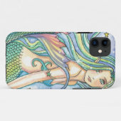 Green Mermaid iPhone 5 Hoesje van Molly Harrison (Achterkant (horizontaal))