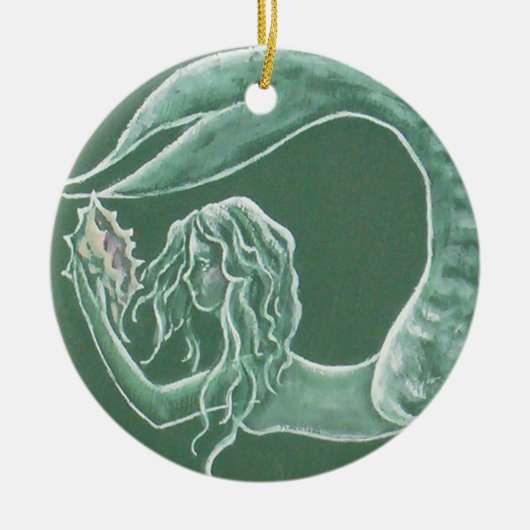 Green Mermaid Ornament (Voorkant)