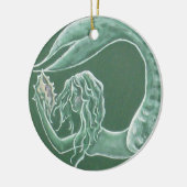 Green Mermaid Ornament (Links)