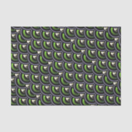 Green Mermaid Peacock Scales Tissuepapier