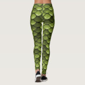 Green Mermaid Scale Leggings (Achterkant)