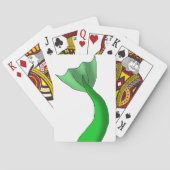 Green Mermaid Tail Pokerkaarten (Achterkant)