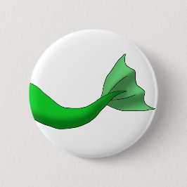 Green Mermaid Tail Ronde Button 5,7 Cm