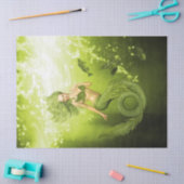 Green Mermaid Tissuepapier (Craft)