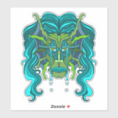 Green Merman Sticker (Vel)