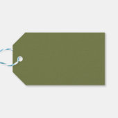 Green Merry Christmas Calligraphy Script  Cadeaulabel (Achterkant Horizontaal)