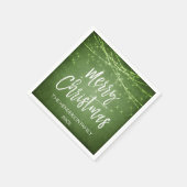 Green Merry Christmas Holiday Party String Lights Servet (Hoek)