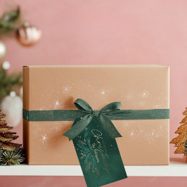 Green Merry kerst Cadeaulabel
