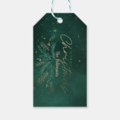 Green Merry kerst Cadeaulabel (Voorkant)