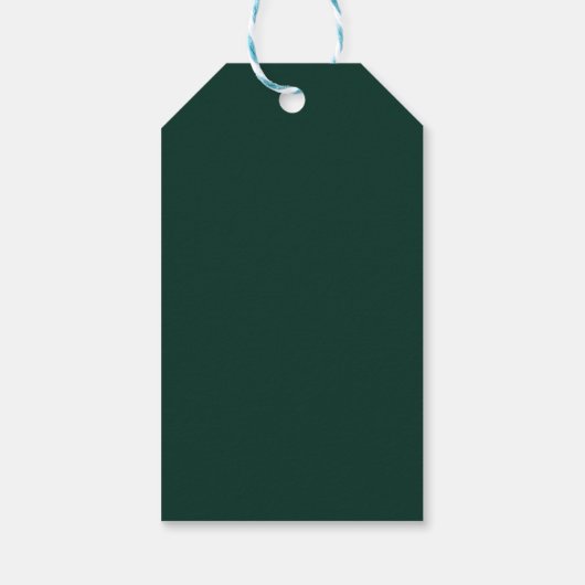 Green Merry kerst Cadeaulabel (Achterkant)